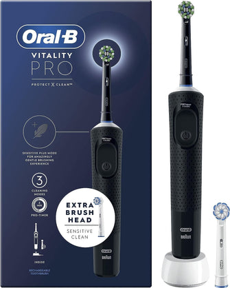 Buy Oral-B,Oral-B Vitality Pro Electric Toothbrush - Black - Gadcet.com | UK | London | Scotland | Wales| Ireland | Near Me | Cheap | Pay In 3 | Health & Beauty