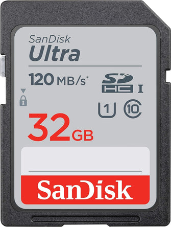 Buy Sandisk,SanDisk Ultra 32GB SDHC Memory Card, Up to 120 MB/s, Class 10, UHS-I, V10 - Gadcet UK | UK | London | Scotland | Wales| Near Me | Cheap | Pay In 3 | Flash Memory Cards