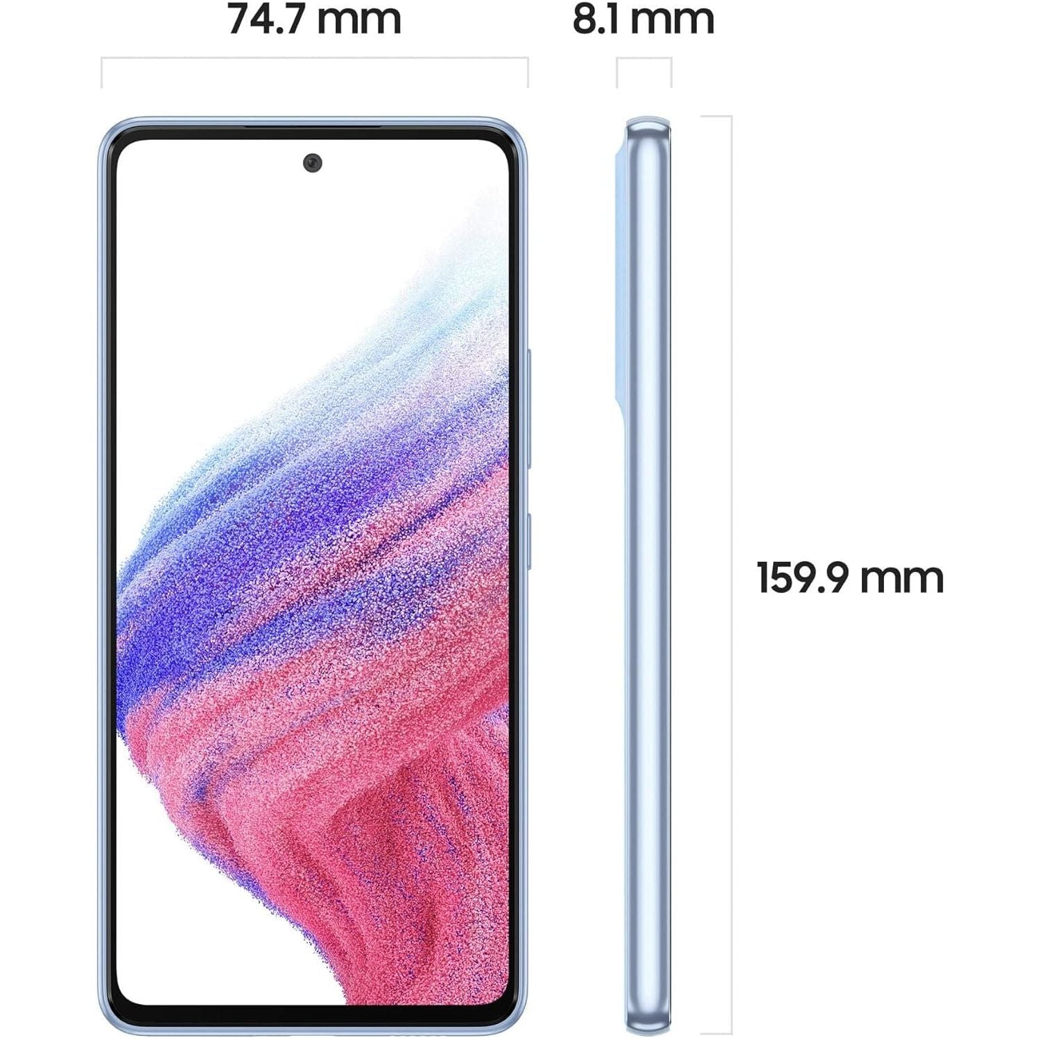 Buy Samsung,Samsung Galaxy A53 5G - 128GB Storage - 6GB RAM - Dual Sim - Awesome Blue - Unlocked - International Model - Gadcet UK | UK | London | Scotland | Wales| Ireland | Near Me | Cheap | Pay In 3 | Unlocked Mobile Phones