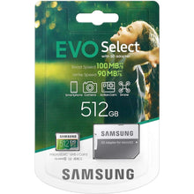 Buy Samsung,Samsung EVO Select 512GB microSD 100MB/s and 90MB/s, speed, full HD & 4K UHD memory card including SD adapter for smartphone, tablet, action camera, drone and notebook - Gadcet UK | UK | London | Scotland | Wales| Ireland | Near Me | Cheap | Pay In 3 | Flash Memory Cards