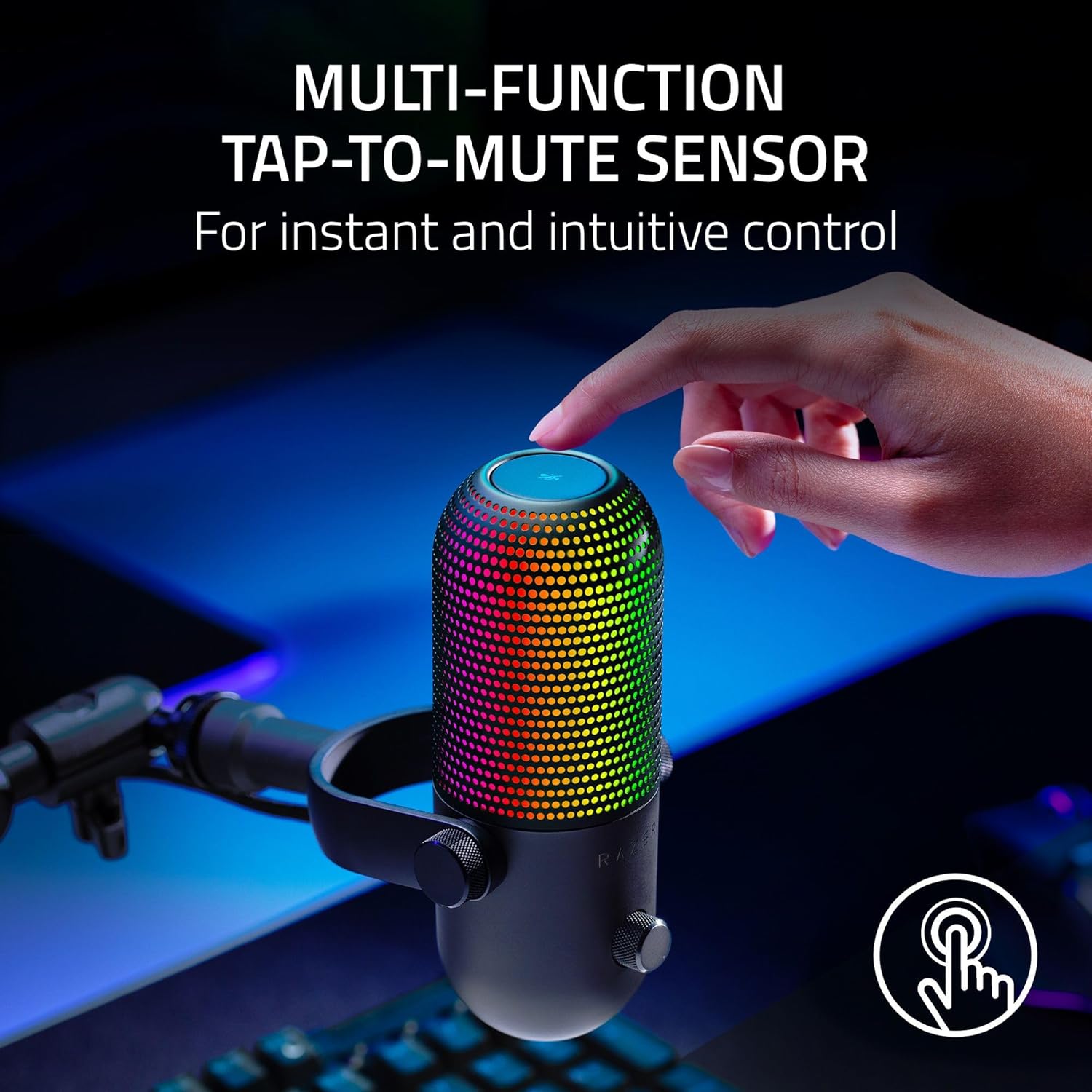 Buy RAZER,Razer Seiren V3 Chroma – RGB USB Microphone with Tap-to-Mute (Black) - Gadcet UK | UK | London | Scotland | Wales| Near Me | Cheap | Pay In 3 | Microphones