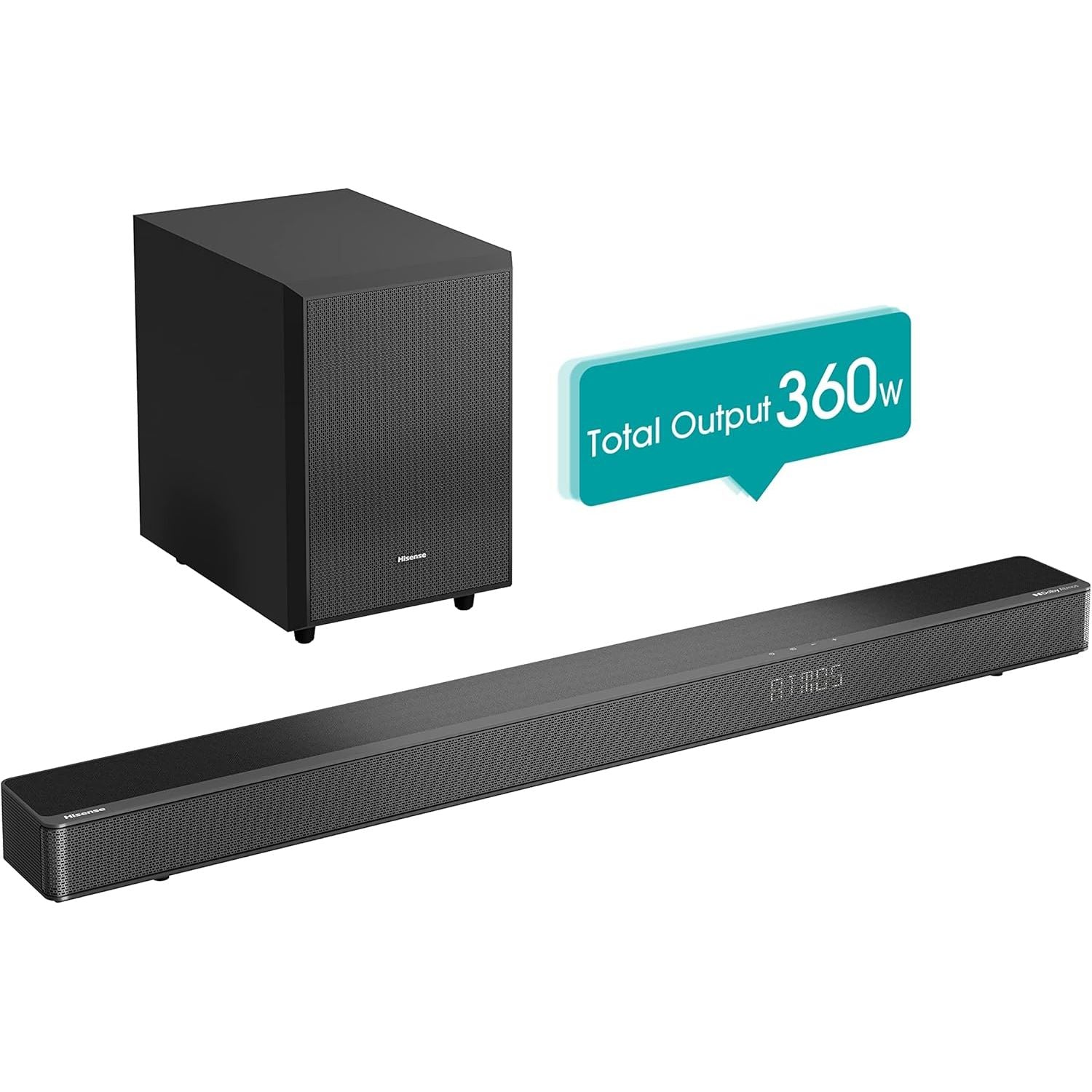 Buy Hisense,Hisense AX3120G 3.1.2 Channel 360W Dolby Atmos Soundbar with Wireless Subwoofer and Up-Firing Speakers - Gadcet UK | UK | London | Scotland | Wales| Near Me | Cheap | Pay In 3 | Speakers