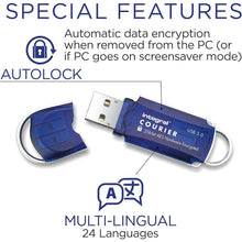 Buy Integral,Integral Courier 16GB Encrypted USB Flash Memory - Keep Sensitive Data Safe with USB Drive Hardware Encryption - USB Flash Drive with FIPS 197 Security Standard to help with GDPR Compliance , Blue - Gadcet UK | UK | London | Scotland | Wales| Ireland | Near Me | Cheap | Pay In 3 | Office Supplies