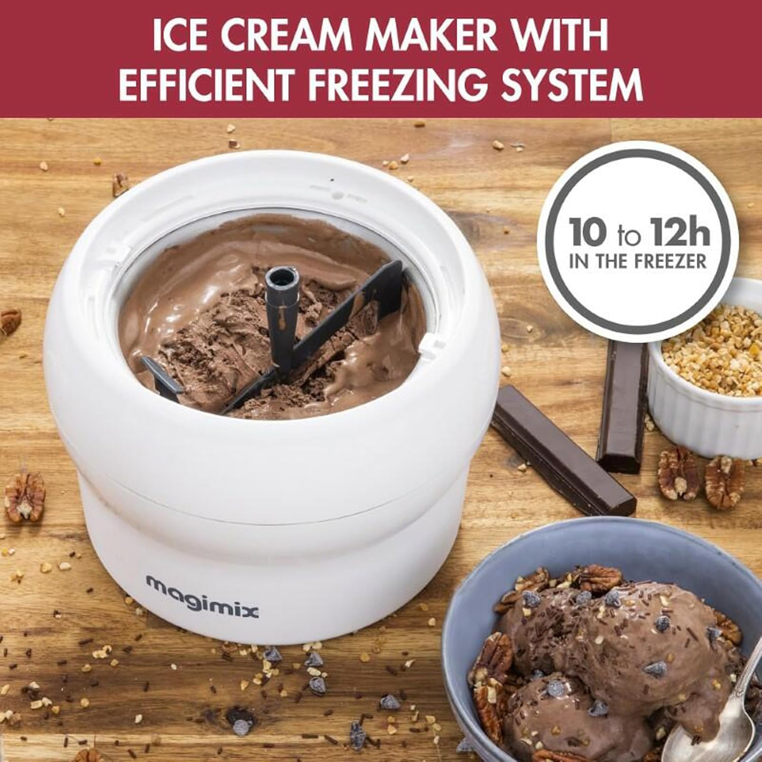 Buy Magimix,Magimix Le Glacier 1.1L Electric Ice Cream Maker – Professional Gourmet Results in Under 30 Minutes - Gadcet UK | UK | London | Scotland | Wales| Near Me | Cheap | Pay In 3 | Ice Cream Makers