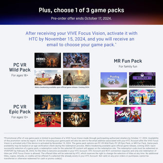 Buy HTC,HTC Vive Focus Vision Bundle – Mixed Reality & PC VR Headset with Controllers - Gadcet UK | UK | London | Scotland | Wales| Near Me | Cheap | Pay In 3 | Video Game Consoles