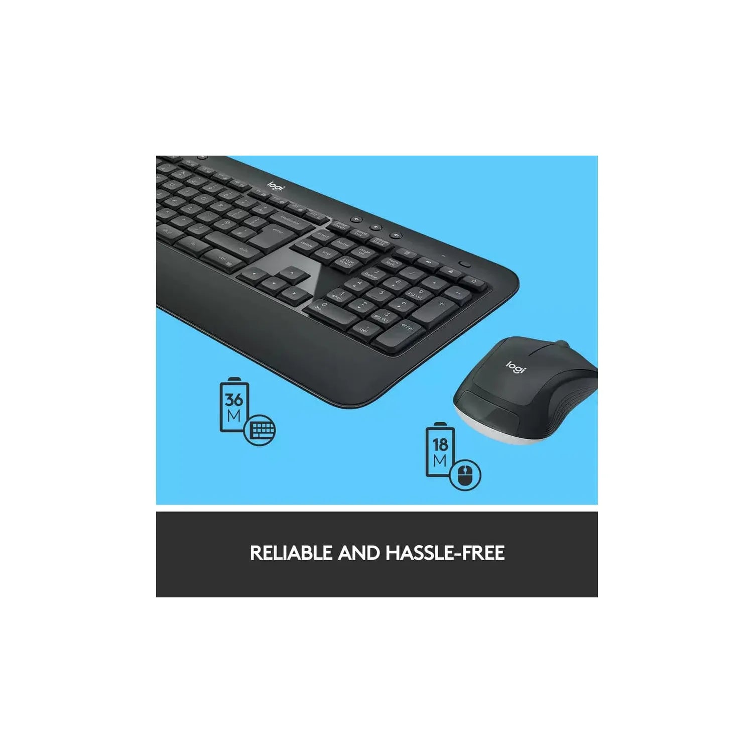 Buy Logitech,Logitech MK540 Advanced Wireless Keyboard and Mouse Combo 3-Year Battery Life, for PC, Laptop, QWERTY UK English Layout - Black - Gadcet UK | UK | London | Scotland | Wales| Ireland | Near Me | Cheap | Pay In 3 | Keyboard & Mouse