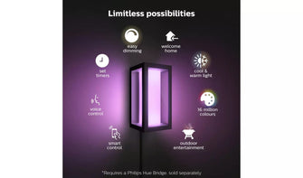 Buy Philips,Philips Impress Hue Smart Outdoor Light -Black - Gadcet UK | UK | London | Scotland | Wales| Ireland | Near Me | Cheap | Pay In 3 | Home & Garden