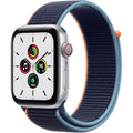 Buy Apple,Apple Watch SE (2020, GPS + Cellular, 44mm) – Silver Aluminium Case with Deep Navy Sport Loop - Gadcet UK | UK | London | Scotland | Wales| Near Me | Cheap | Pay In 3 | Smart Watches