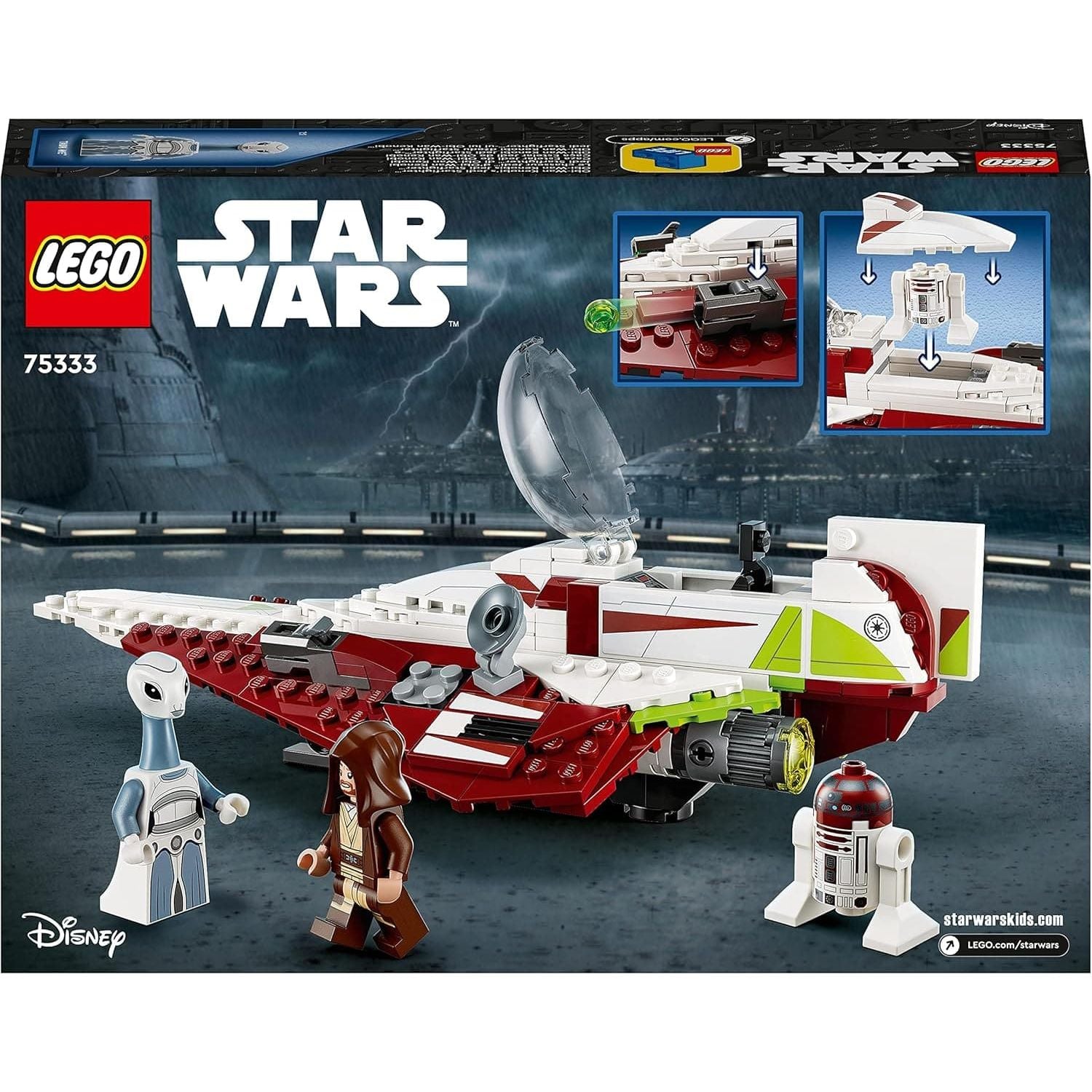 Buy LEGO,LEGO Star Wars Obi-Wan Kenobi’s Jedi Starfighter Set, Buildable Toy for 7 Plus Year Old Boys and Girls, with Taun We Minifigure, Droid Figure and Lightsaber, Attack of the Clones Gift Idea 75333 - Gadcet UK | UK | London | Scotland | Wales| Near Me | Cheap | Pay In 3 | Toys & Games