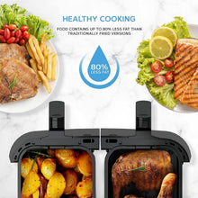 Buy DEVOLOGY,Devology Double Air Fryer, 9L, 2 x 4.5L Dual Zone , Air Fryer, 12-in-1 Pre-Sets, Digital LED Display, Two Zone Airfryer,Healthy Oil-free, Dual Basket Air Fryer - Gadcet UK | UK | London | Scotland | Wales| Near Me | Cheap | Pay In 3 | Kitchen & Home Appliances