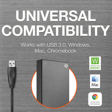 Seagate One Touch 2TB Portable External Hard Drive – Space Gray (STKY2000404)