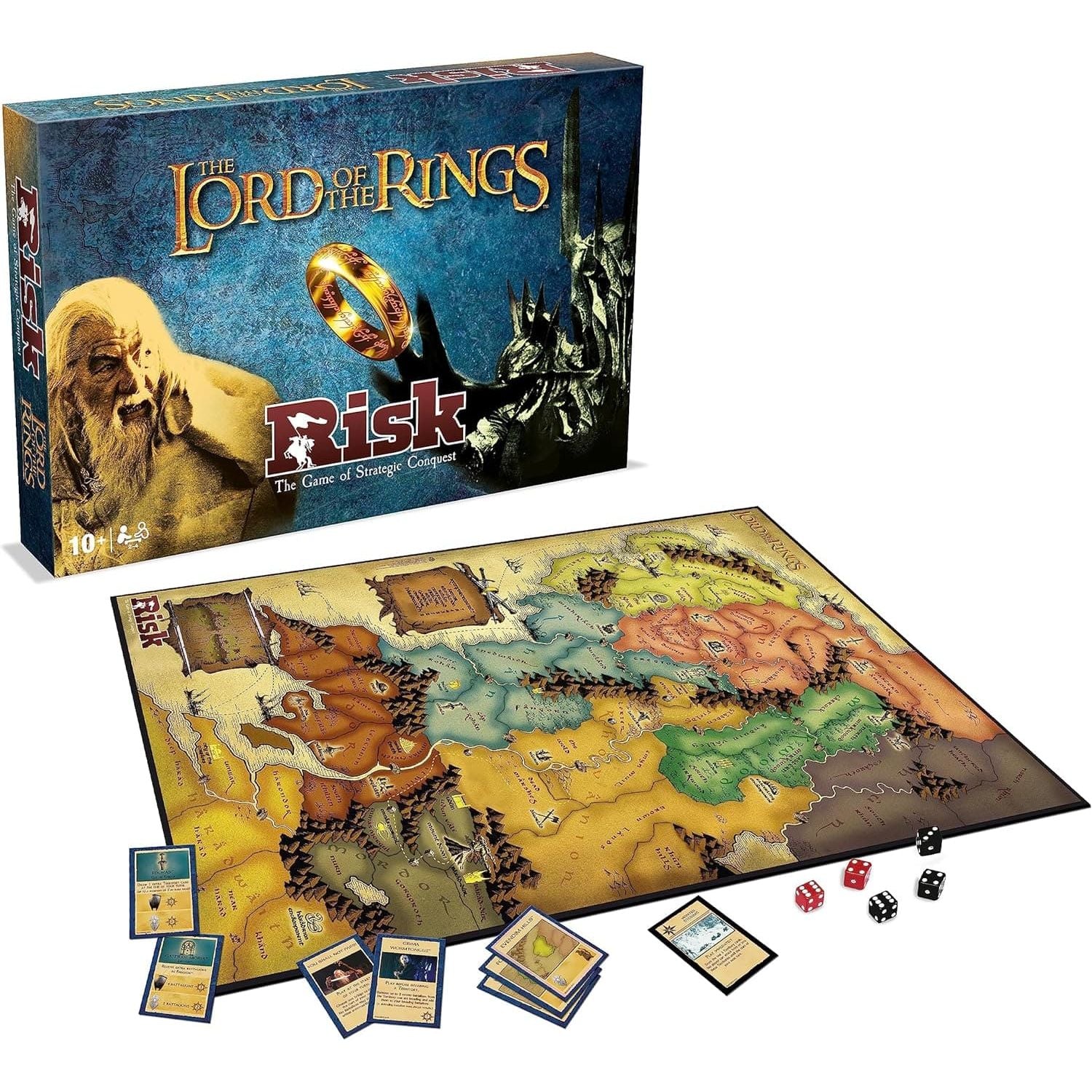 Buy Gadcet UK,Winning Moves Lord of the Rings RISK Strategy Board Game, Join the Middle-Earth battle covering events of the Fellowship of the Ring, The Two Towers and Return of the King, gift for ages 18 plus - Gadcet UK | UK | London | Scotland | Wales| Ireland | Near Me | Cheap | Pay In 3 | Games and Toys