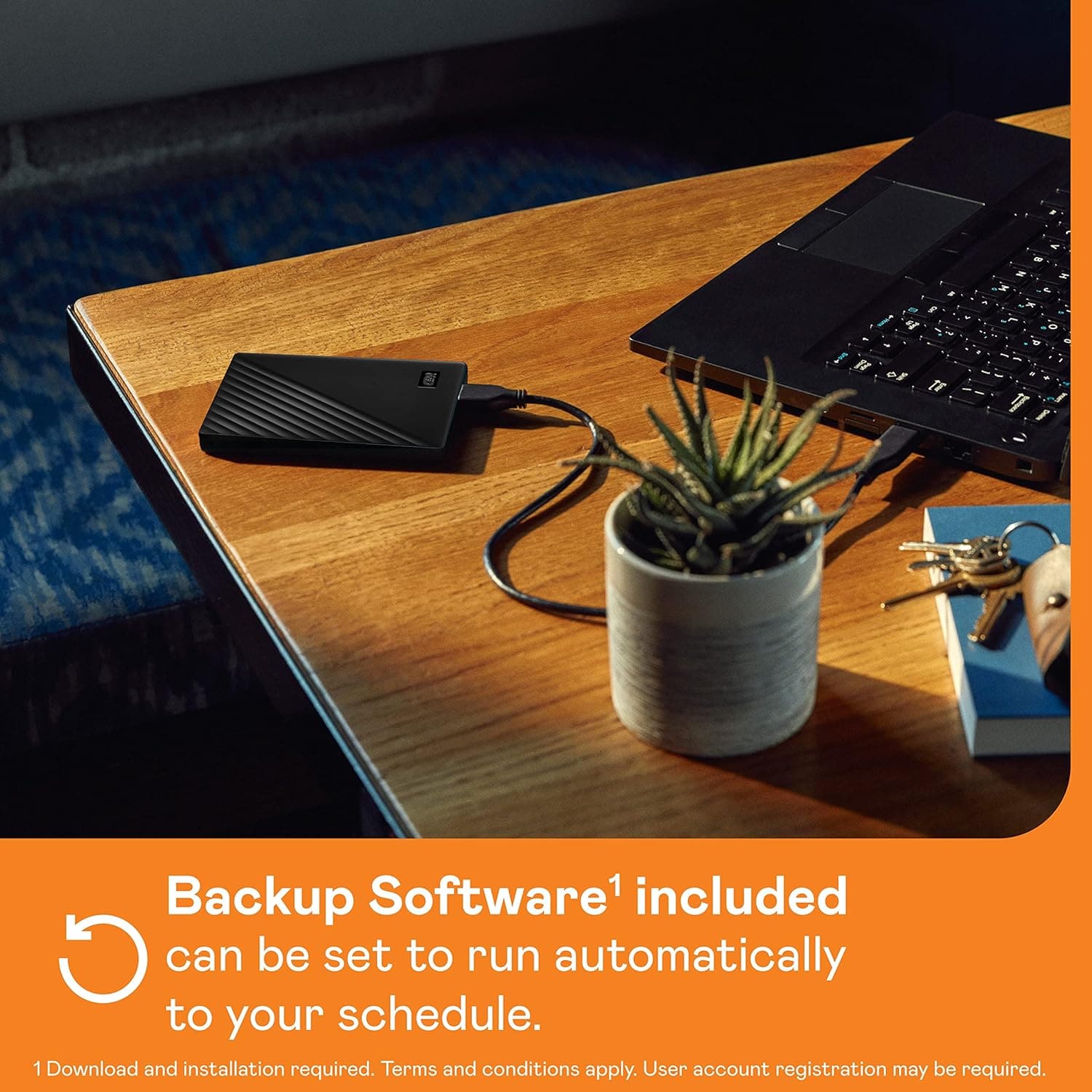 WD 4TB My Passport Portable HDD USB 3.0 with software for device management, backup and password protection - Black - Works with PC, Xbox and PS4 - 3