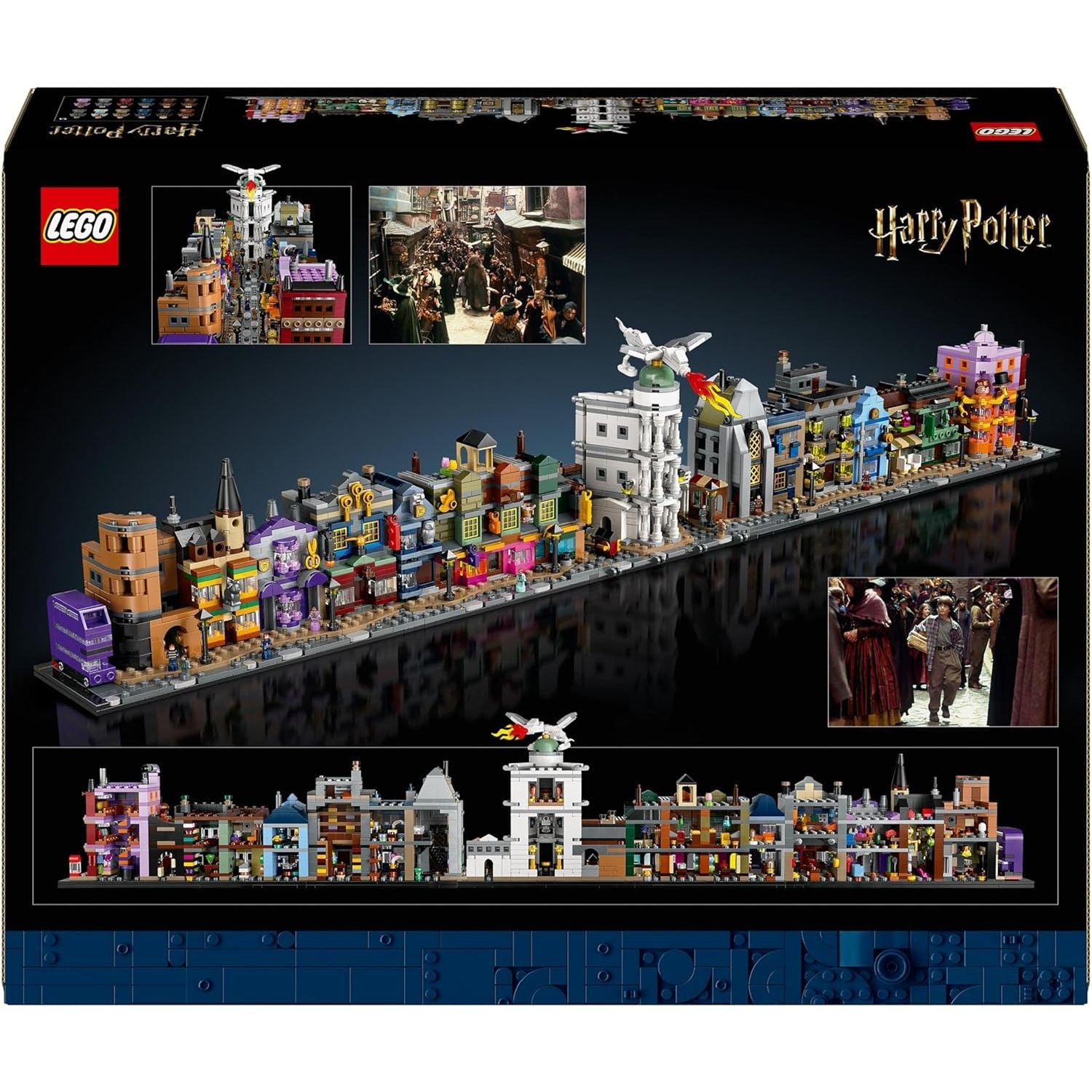 Buy Lego,LEGO Harry Potter Diagon Alley Wizarding Shops Building Set – Microscale Brick-Built Stores & 12 Microfigures, Collectible Display Model, Gift Idea for Adults – Model 76444 - Gadcet UK | UK | London | Scotland | Wales| Near Me | Cheap | Pay In 3 | Toys & Games