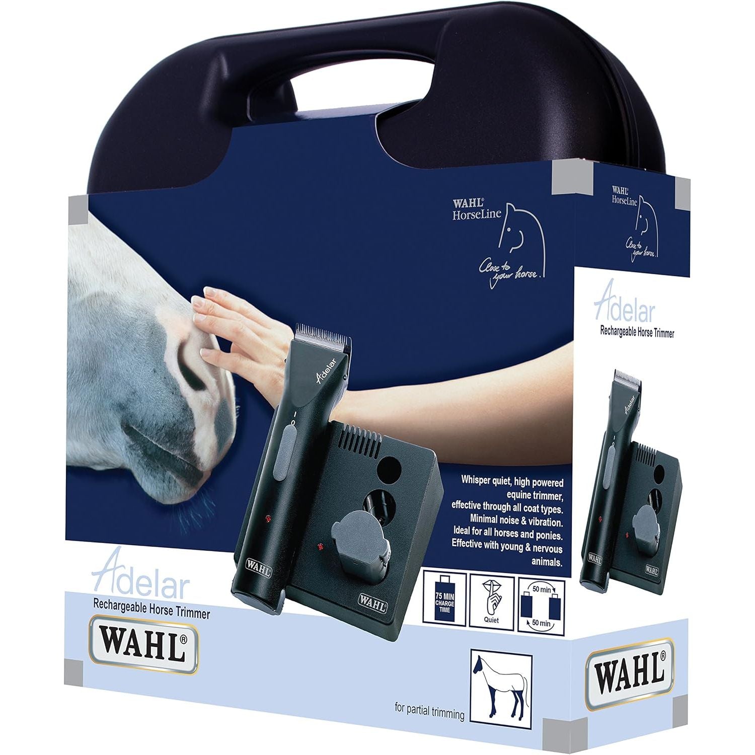 Buy Wahl,Wahl Adelar Cordless Horse Trimmer – Rechargeable Equine Grooming Kit - Gadcet UK | UK | London | Scotland | Wales| Near Me | Cheap | Pay In 3 | Trimmer & Shavers