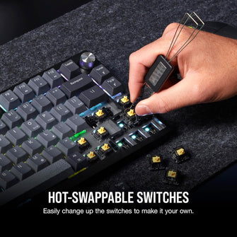 Buy CORSAIR,CORSAIR K65 PLUS Wireless 75% Mechanical Gaming Keyboard – RGB, Hot-Swappable MLX Red Switches, PBT Keycaps, UK Layout, Black - Gadcet UK | UK | London | Scotland | Wales| Near Me | Cheap | Pay In 3 | Keyboards