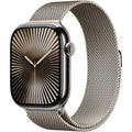 Apple Watch Series 10 GPS + Cellular 46mm – Natural Titanium Case, Natural Milanese Loop S/M, ECG & Always-On Retina Display
