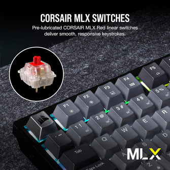Buy CORSAIR,CORSAIR K65 PLUS Wireless 75% Mechanical Gaming Keyboard – RGB, Hot-Swappable MLX Red Switches, PBT Keycaps, UK Layout, Black - Gadcet UK | UK | London | Scotland | Wales| Near Me | Cheap | Pay In 3 | Keyboards