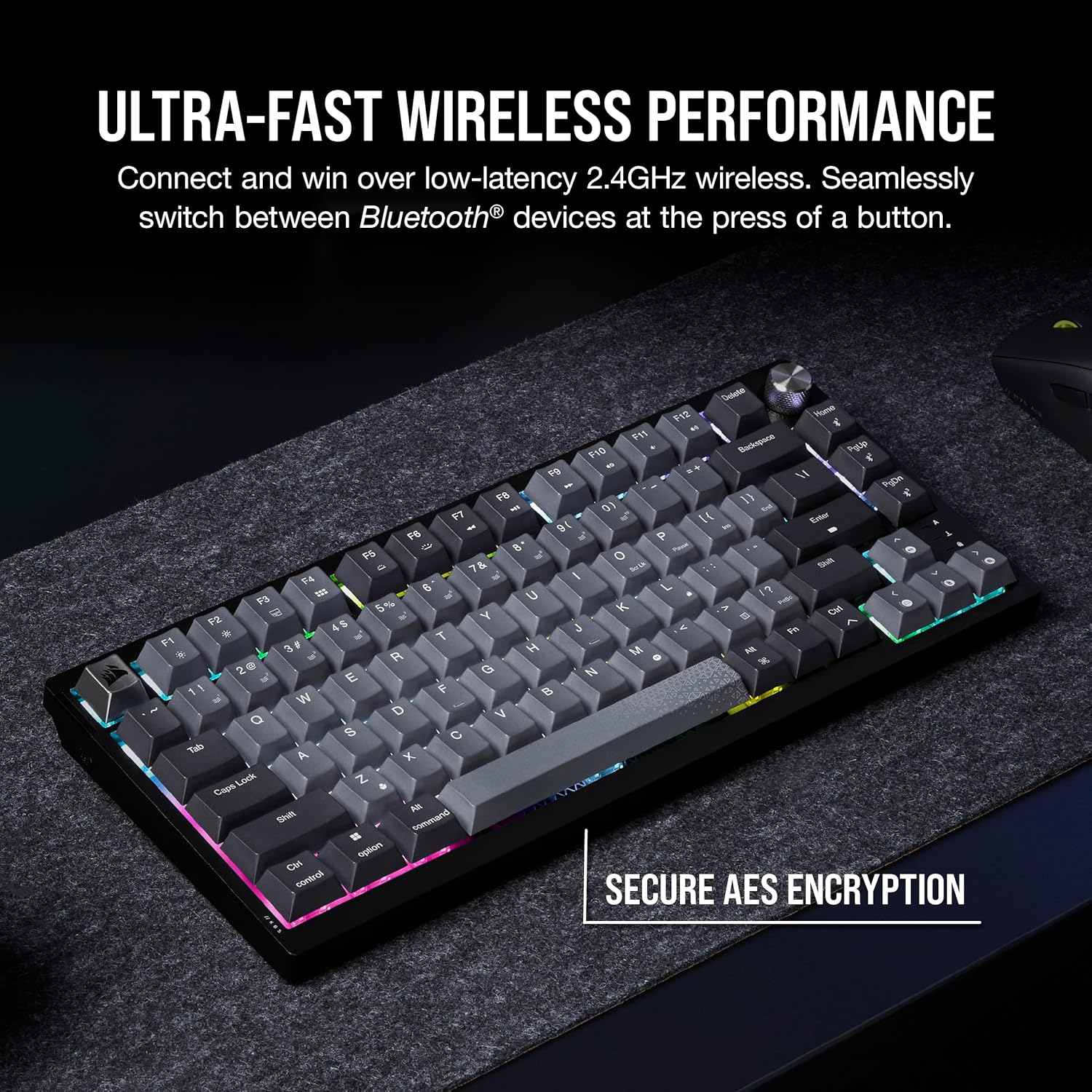 Buy CORSAIR,CORSAIR K65 PLUS Wireless 75% Mechanical Gaming Keyboard – RGB, Hot-Swappable MLX Red Switches, PBT Keycaps, UK Layout, Black - Gadcet UK | UK | London | Scotland | Wales| Near Me | Cheap | Pay In 3 | Keyboards