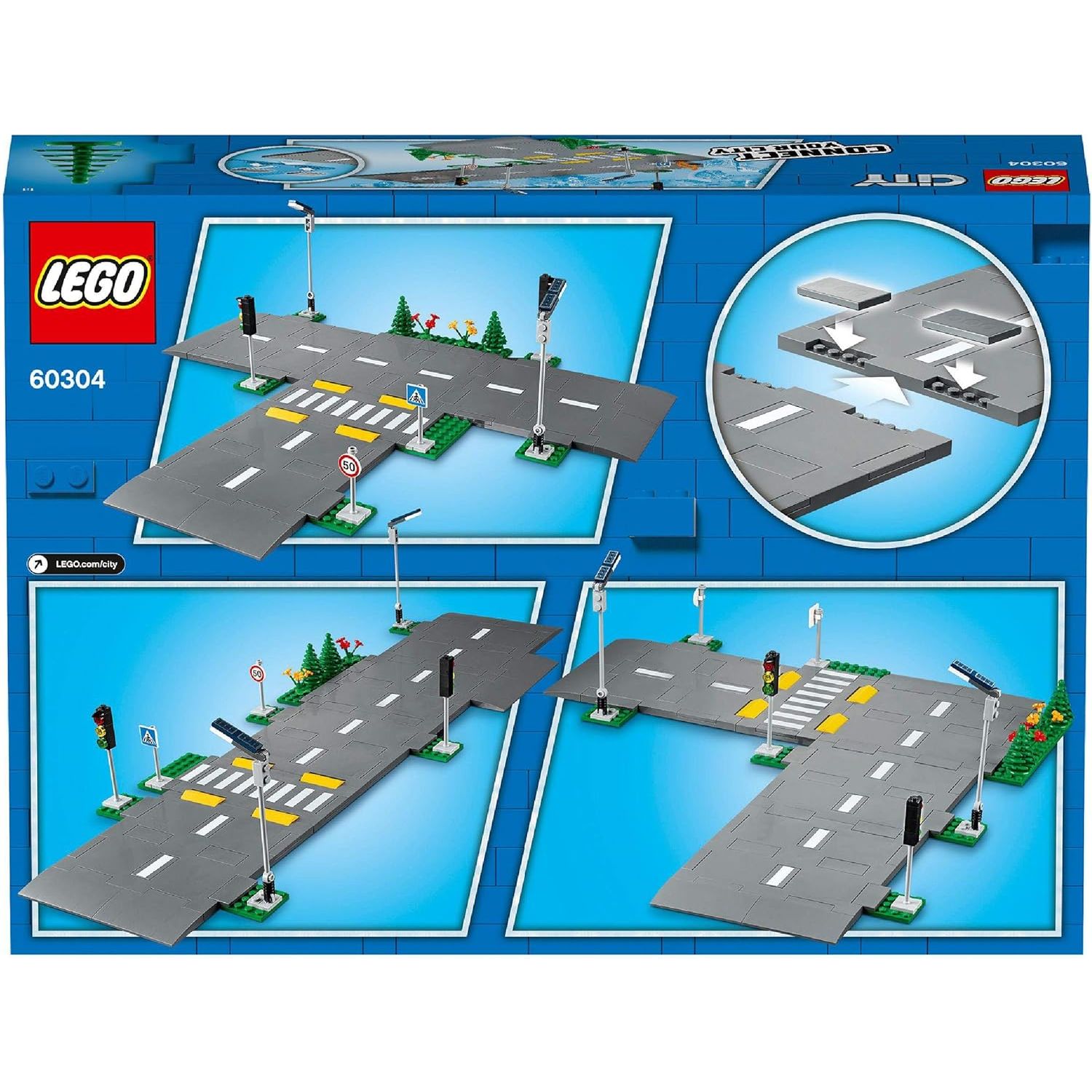 Buy Lego,LEGO City Road Plates (60304) – Building Set with Traffic Lights, Trees & Glow-in-the-Dark Bricks – Gift for Kids Aged 5+ - Gadcet UK | UK | London | Scotland | Wales| Near Me | Cheap | Pay In 3 | Toys & Games