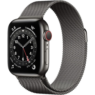 Buy Apple,Apple Watch Series 6 GPS + Cellular, 40mm Graphite Stainless Steel Case - Gadcet UK | UK | London | Scotland | Wales| Near Me | Cheap | Pay In 3 | Watches