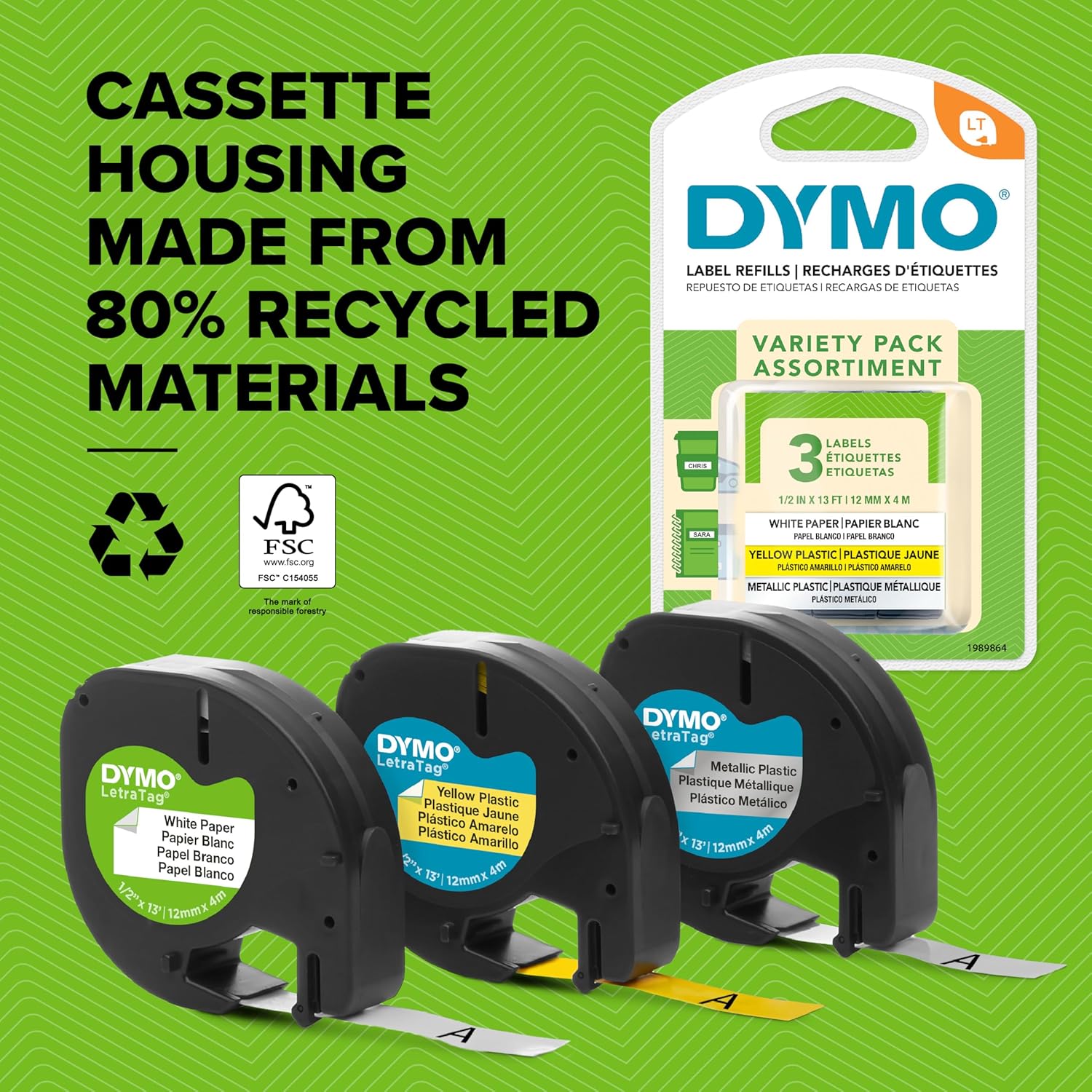 Buy DYMO,DYMO LetraTag Genuine Plastic Label Tapes | 12mm x 4m | Black Print on White | Durable Self-Adhesive Multi-Surface Rolls | Pack of 2 - Gadcet UK | UK | London | Scotland | Wales| Near Me | Cheap | Pay In 3 | Label tapes & Refill Rolls