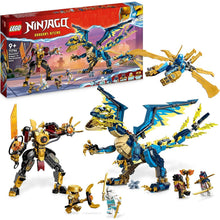 LEGO NINJAGO Elemental Dragon vs. The Empress Mech, Large Building Toy Set with Dragon Toy, Action Figure, Ninja Flyer and 6 Minifigures, Dragons Rising Series Gift for Kids, Boys, Girls 71796 - 1