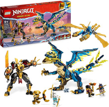 LEGO NINJAGO Elemental Dragon vs. The Empress Mech, Large Building Toy Set with Dragon Toy, Action Figure, Ninja Flyer and 6 Minifigures, Dragons Rising Series Gift for Kids, Boys, Girls 71796 - 1
