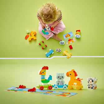 Buy Lego,LEGO DUPLO 10412 My First Animal Train – Farm Animal Toy Set with Rooster, Horse, Lamb & Cow – Ages 1.5+ - Gadcet UK | UK | London | Scotland | Wales| Near Me | Cheap | Pay In 3 | Building Toys