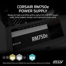 Buy Corsair,Corsair RM750e (2025) – 750W Fully Modular Low-Noise ATX Power Supply, ATX 3.1 & PCIe 5.1 Compliant, Cybenetics Gold Certified, 12V-2x6 Connector – Black - Gadcet UK | UK | London | Scotland | Wales| Near Me | Cheap | Pay In 3 | Computer Power Supplies