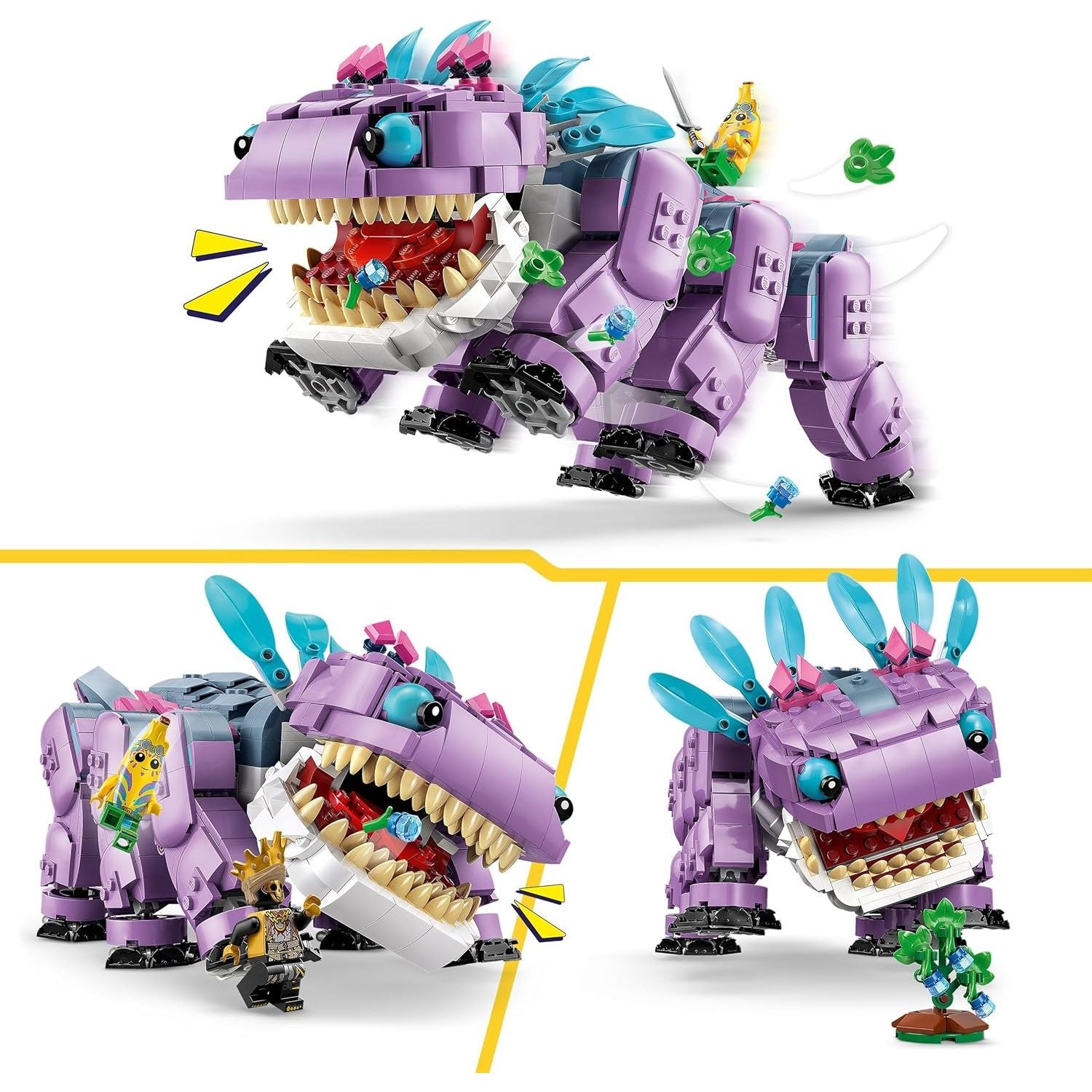 Buy LEGO,LEGO Fortnite Klombo Toy Set – Dino Figure with Oro & Island Peely Minifigures, Ages 10+, Model 77077 - Gadcet UK | UK | London | Scotland | Wales| Near Me | Cheap | Pay In 3 | Construction Set Toys