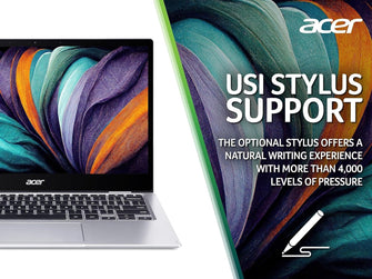 Buy Acer,Acer Chromebook Spin 513 CP513-1H - 13.3-Inch Convertible Laptop, Qualcomm SC7180, 8GB RAM, 64GB eMMC, Full HD Touchscreen, Chrome OS, Silver - Gadcet UK | UK | London | Scotland | Wales| Near Me | Cheap | Pay In 3 | Laptops