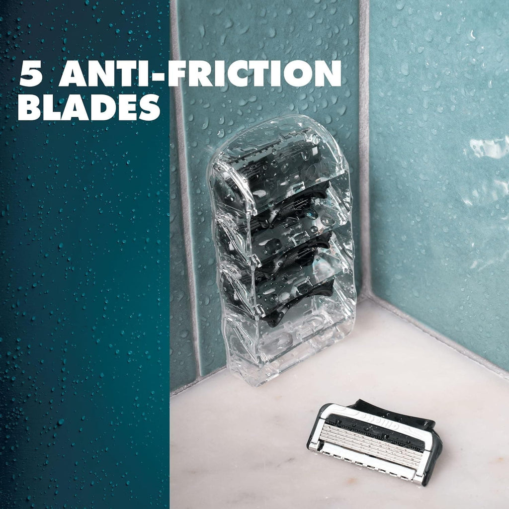 Initimate Razor Gillette Intimate Razor Blades Men, 4 Razor Blade Refills with Lubrast ...