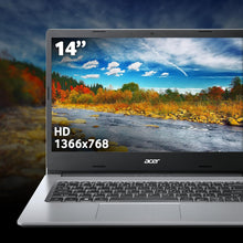 Acer Aspire 1 A114-33 14" Laptop Silver – Intel Celeron N4500, 4GB RAM, 64GB eMMC, Windows 11
