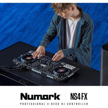 Buy Numark,Numark NS4FX Professional 4-Channel DJ Controller – High-Resolution Jog Wheel Displays, FX Paddles & Pro XLR Outputs - Gadcet UK | UK | London | Scotland | Wales| Near Me | Cheap | Pay In 3 | DJ Controllers