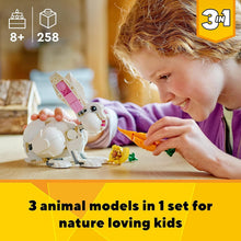 Buy LEGO,LEGO 31133 Creator 3in1 White Rabbit Animal Toy Building Set, Bunny to Seal and Parrot Figures, Bricks Construction Toys for Kids Aged 8 Plus Years Old - Gadcet UK | UK | London | Scotland | Wales| Ireland | Near Me | Cheap | Pay In 3 | Toys & Games