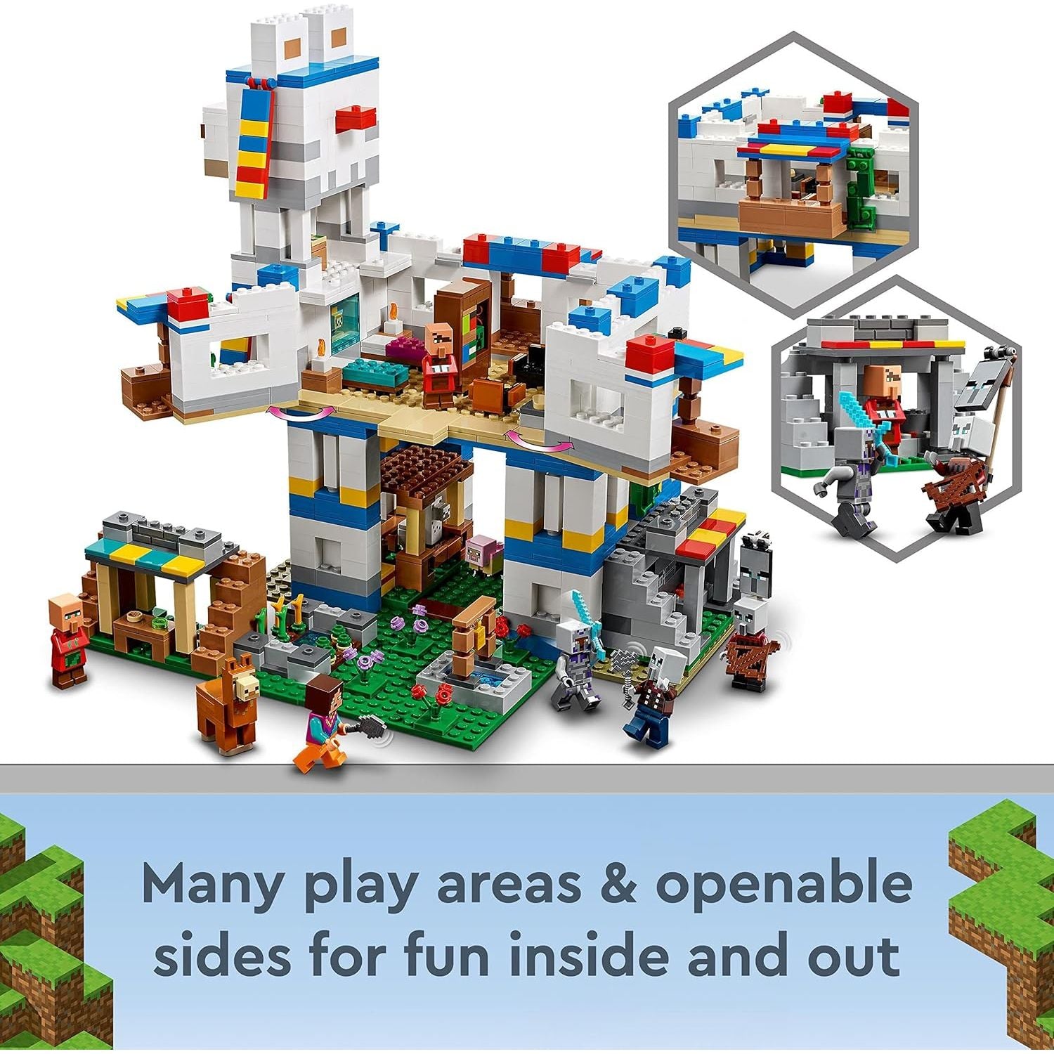 Buy Lego,LEGO 21188 Minecraft The Llama Village Farmhouse Set – Modular Toy for Kids with Villagers & Animal Figures - Gadcet UK | UK | London | Scotland | Wales| Near Me | Cheap | Pay In 3 | Toys & Games