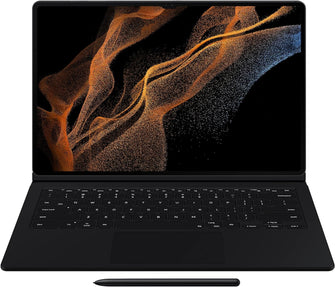 Buy Samsung,Samsung Galaxy Tab S8 Ultra Book Keyboard Cover - Black - Gadcet UK | UK | London | Scotland | Wales| Ireland | Near Me | Cheap | Pay In 3 | Tablet Computer Parts
