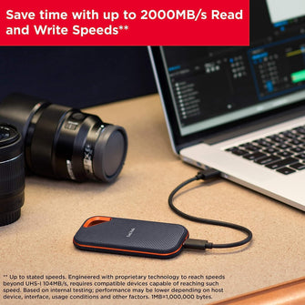 Buy Sandisk,SanDisk Extreme Pro 2TB Portable NVMe SSD, USB-C, up to 2000MB/s, Ruggedised and Water-Resistant, carabiner loop. - Gadcet.com | UK | London | Scotland | Wales| Ireland | Near Me | Cheap | Pay In 3 | Hard Drives