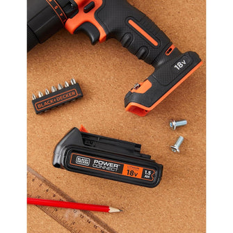 Buy BLACK+DECKER,BLACK+DECKER 18 V Lithium-Ion Battery for Power Tools - Compatible with Cordless System and Drill Ranges - 1.5 Ah - BL1518-XJ - Gadcet UK | UK | London | Scotland | Wales| Ireland | Near Me | Cheap | Pay In 3 | Hardware Accessories