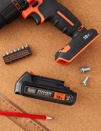 Buy BLACK+DECKER,BLACK+DECKER 18 V Lithium-Ion Battery for Power Tools - Compatible with Cordless System and Drill Ranges - 1.5 Ah - BL1518-XJ - Gadcet UK | UK | London | Scotland | Wales| Ireland | Near Me | Cheap | Pay In 3 | Hardware Accessories