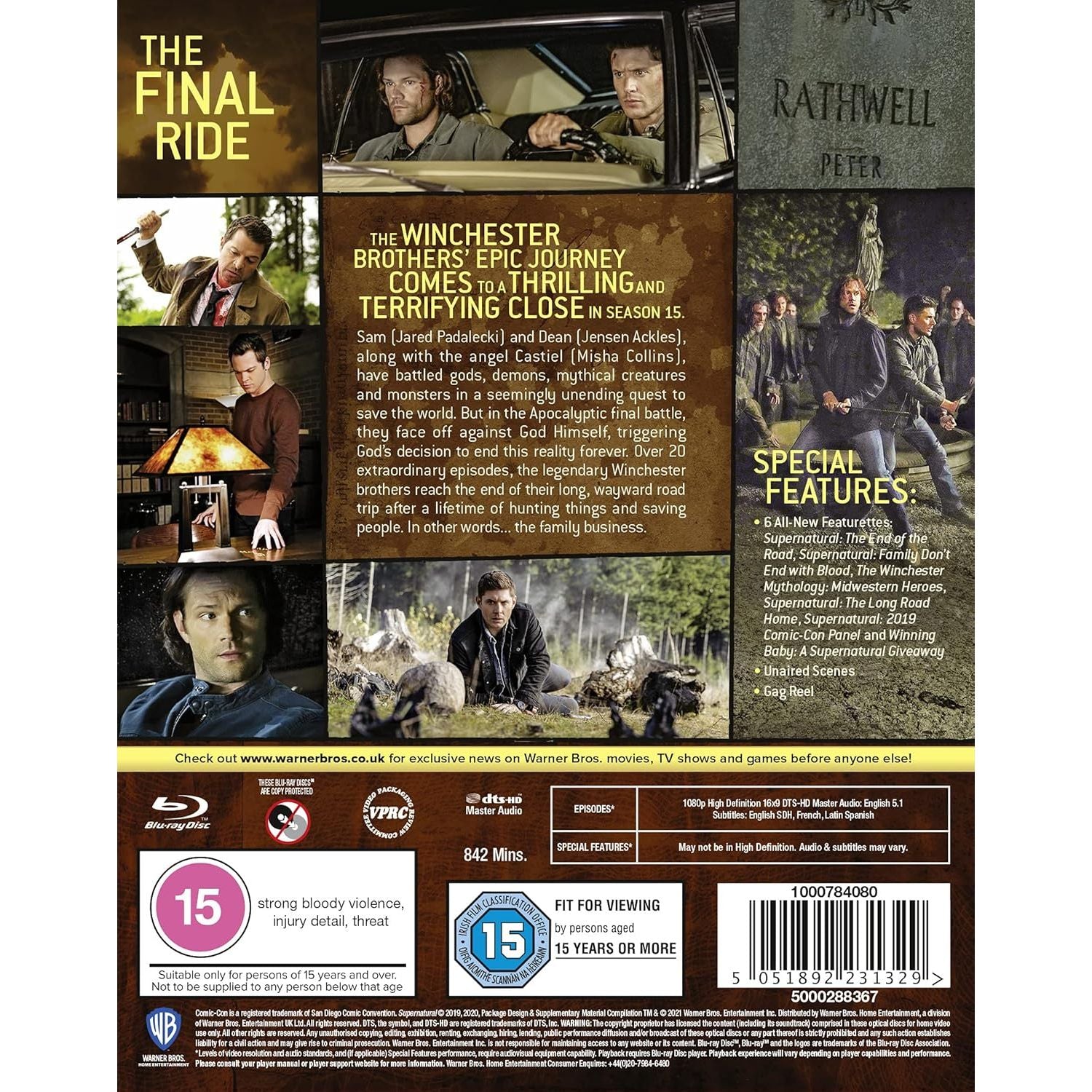 Buy Blu-ray,Supernatural: Season 15 [Blu-ray] [2019] [Region Free] - Gadcet UK | UK | London | Scotland | Wales| Near Me | Cheap | Pay In 3 | Blu-ray Disc / DVD Player