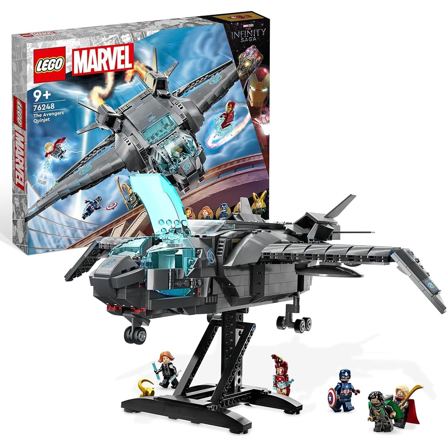 Buy LEGO,LEGO 76248 Marvel The Avengers Quinjet, Spaceship Building Toy, Christmas Treat, Gifts for Kids, Boys & Girls with Thor, Iron Man, Black Widow, Loki and Captain America Minifigures, Inifinity Saga Set - Gadcet UK | UK | London | Scotland | Wales| Ireland | Near Me | Cheap | Pay In 3 | Toys & Games