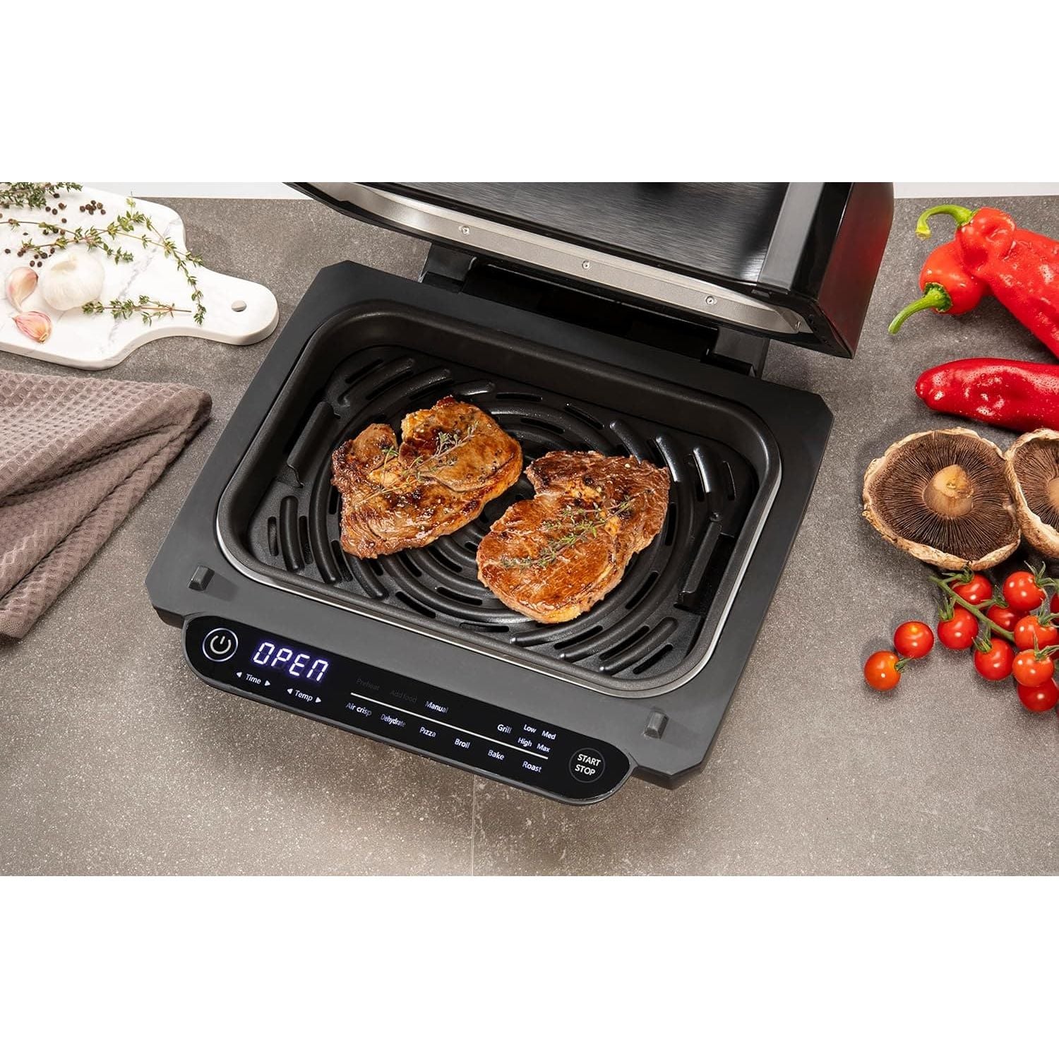 Buy DAEWOO,Daewoo Digital Health Grill And Air Fryer, 8-In-1 Combination, Bake, Roast, Grill And More For Healthier Cooking With Less Oil, Sleek And Modern Design With Auto Shut Off, Family Sized, 4 Litres - Gadcet UK | UK | London | Scotland | Wales| Ireland | Near Me | Cheap | Pay In 3 | GRILL