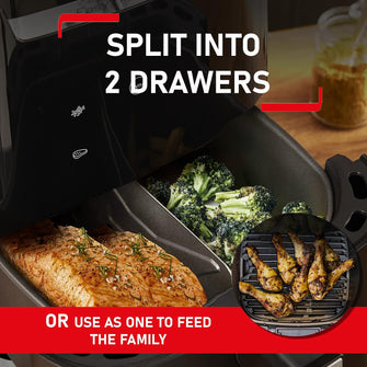 Buy TEFAL,Tefal Easy Fry XXL 2-in-1 Digital Air Fryer & Grill, 6.5L x2, 8 Programs, Black, EY801827, Amazon Exclusive, 1830W - Gadcet UK | UK | London | Scotland | Wales| Near Me | Cheap | Pay In 3 | Air Fryers