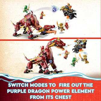 Buy Toys,LEGO NINJAGO Heatwave Transforming Lava Dragon Toy Set 71793 - Gadcet UK | UK | London | Scotland | Wales| Ireland | Near Me | Cheap | Pay In 3 | Toys & Games