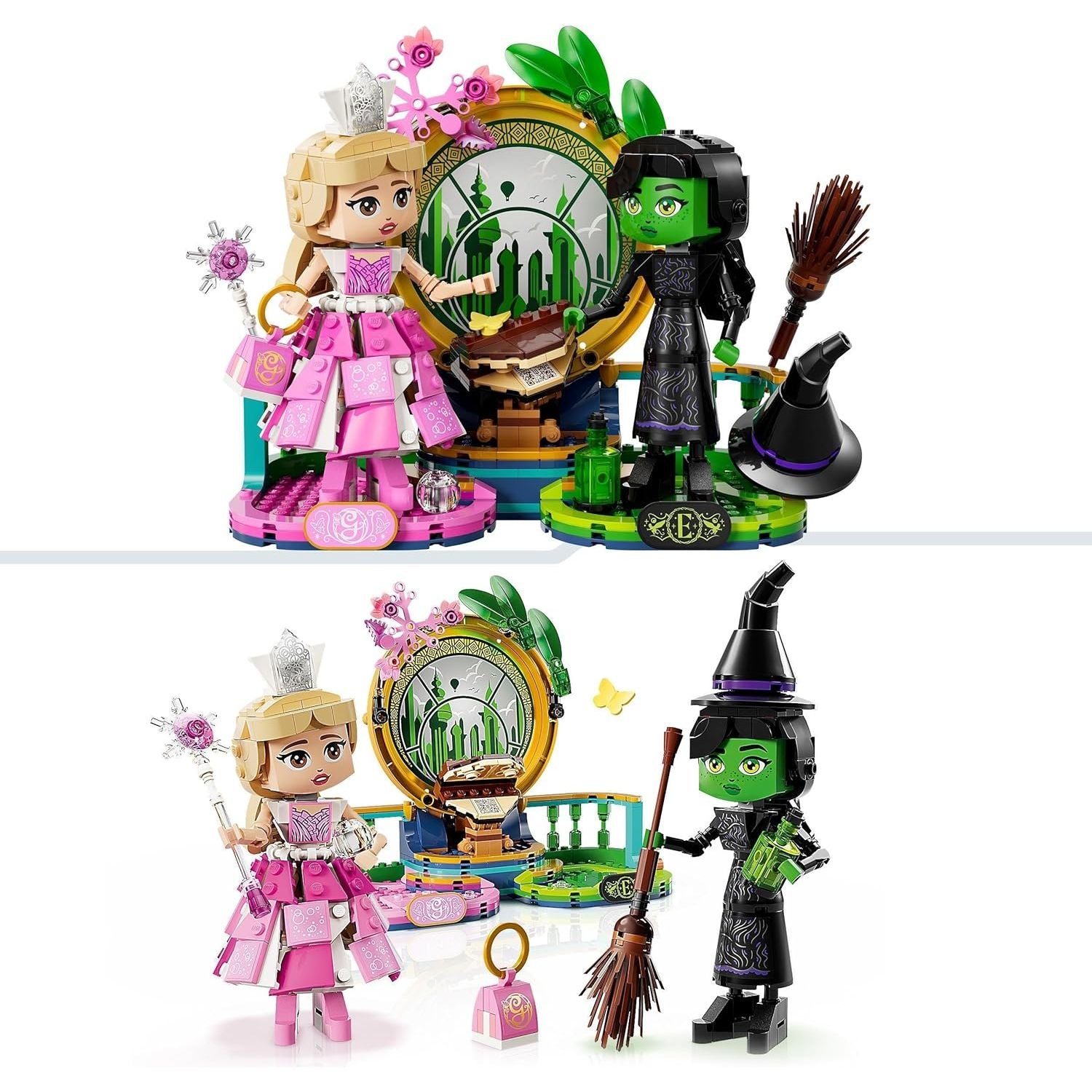 Buy LEGO,LEGO Wicked Elphaba & Glinda Figures, Building Toy Set for 10 Plus Year Old Girls and Boys, with Buildable Characters and a Broom, Wizard of Oz-Themed Gift for Kids and Fans of the Movie 75682 - Gadcet UK | UK | London | Scotland | Wales| Near Me | Cheap | Pay In 3 | Interlocking Blocks