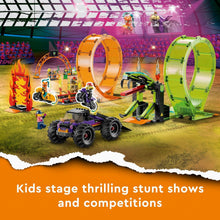 Buy LEGO,LEGO City Stuntz Double Loop Stunt Arena (60339) – Monster Truck Playset with Motorcycles, Ramp & 7 Minifigures, Age 7+ - Gadcet UK | UK | London | Scotland | Wales| Near Me | Cheap | Pay In 3 | Construction Set Toys