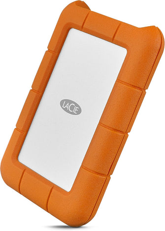 LaCie Rugged USB-C 5TB Portable External Hard Drive - PC, Mac, iPad & iPhone Compatible, Data Rescue Service (STFR5000800)