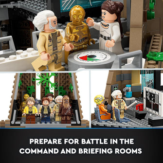 LEGO Star Wars: A New Hope Yavin 4 Rebel Base Set with 10 Minifigures including Luke Skywalker, Princess Leia, Chewbacca, plus 2 Droid Figures, Y-Wing Starfighter and Command Room 75365 - 5